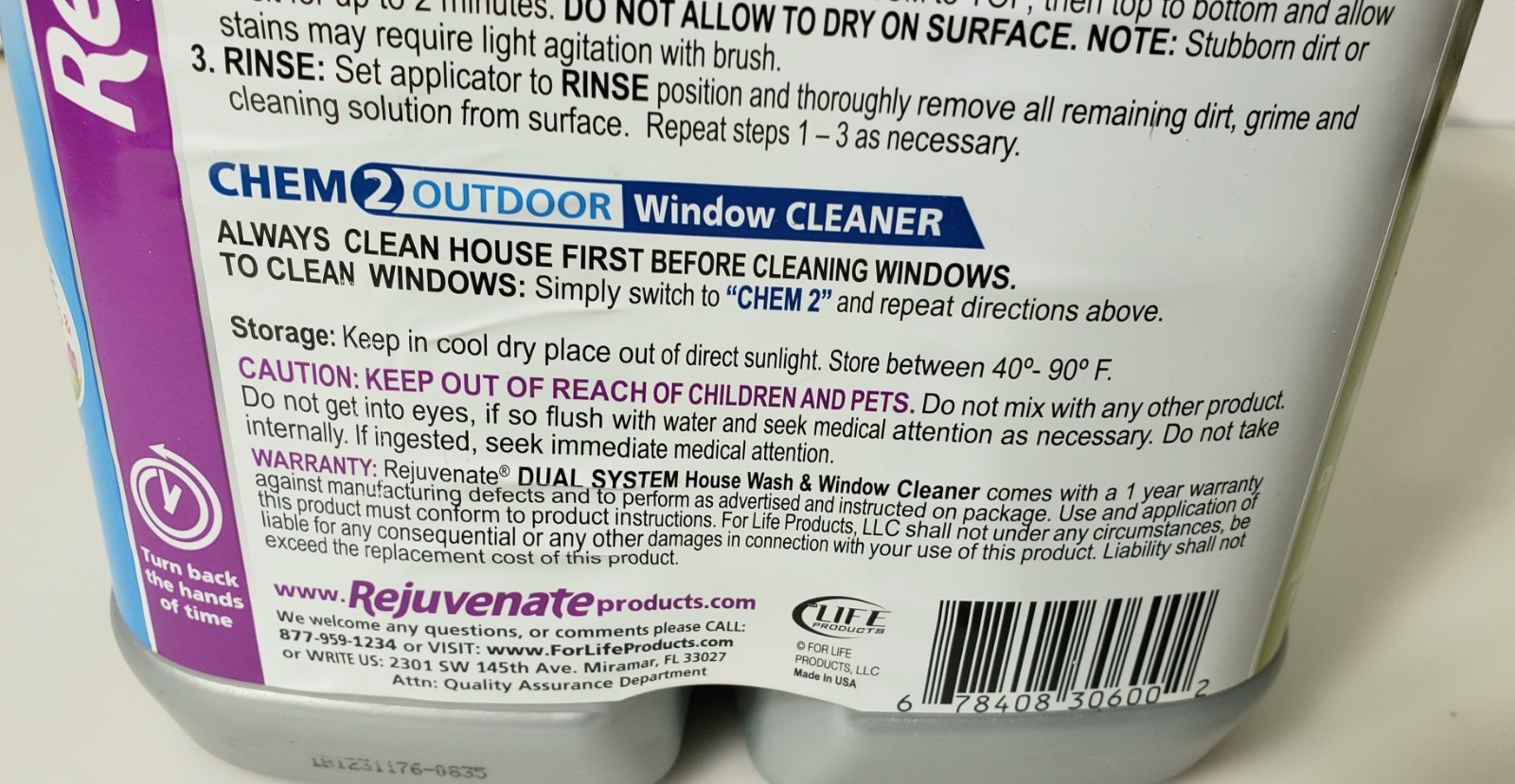Rejuvenate House Wash 64oz Cleaner Kit Multisurface Outdoor Proffessional U.S.A.