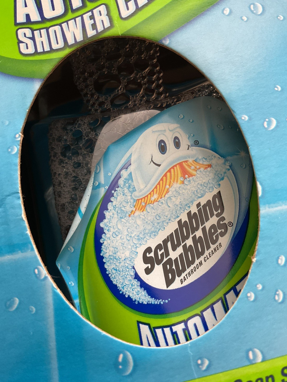 Scrubbing Bubbles Automatic Shower Cleaner Kit w/ Shower Caddy & 2 Cleaners~ NOS