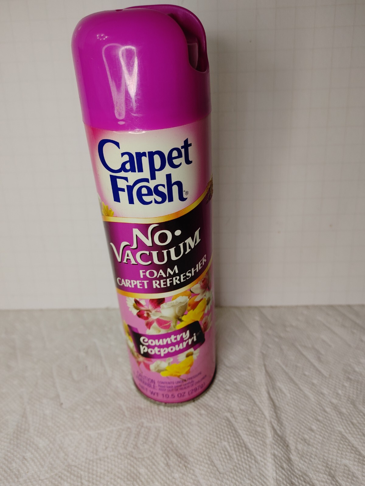 NOS Carpet Fresh No Vacuum Foam Carpet Refresher, country potpourri 10.5.oz