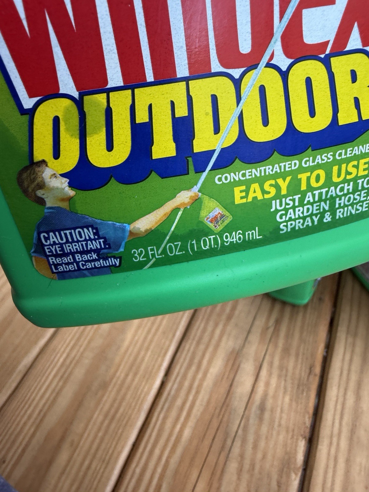 NEW Windex Outdoor Concentrated Glass Cleaner 32 fl oz 2 Full 1 At 50% Vintage