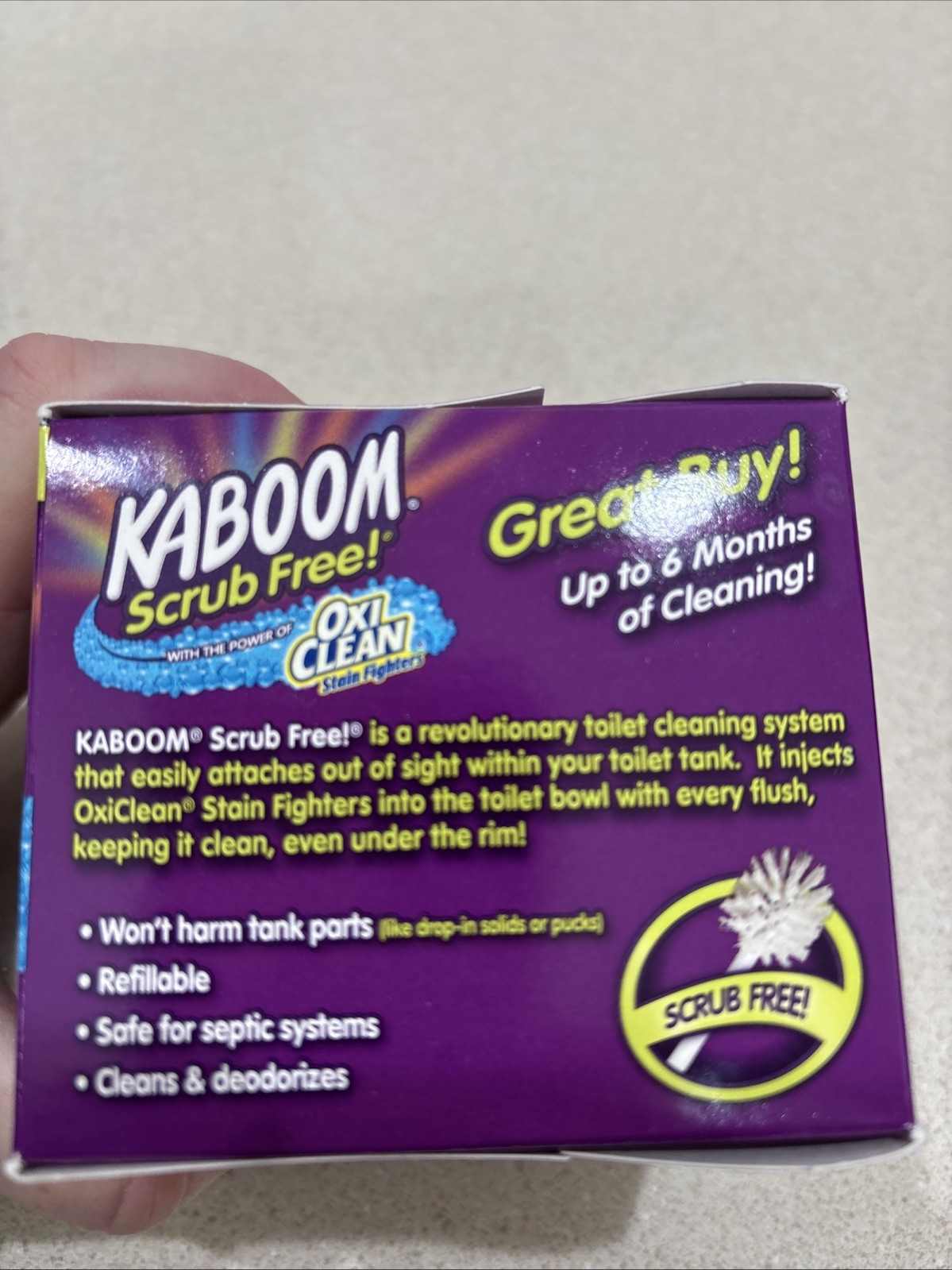 Kaboom Scrub Free Toilet Cleaner Refill, 2-Count