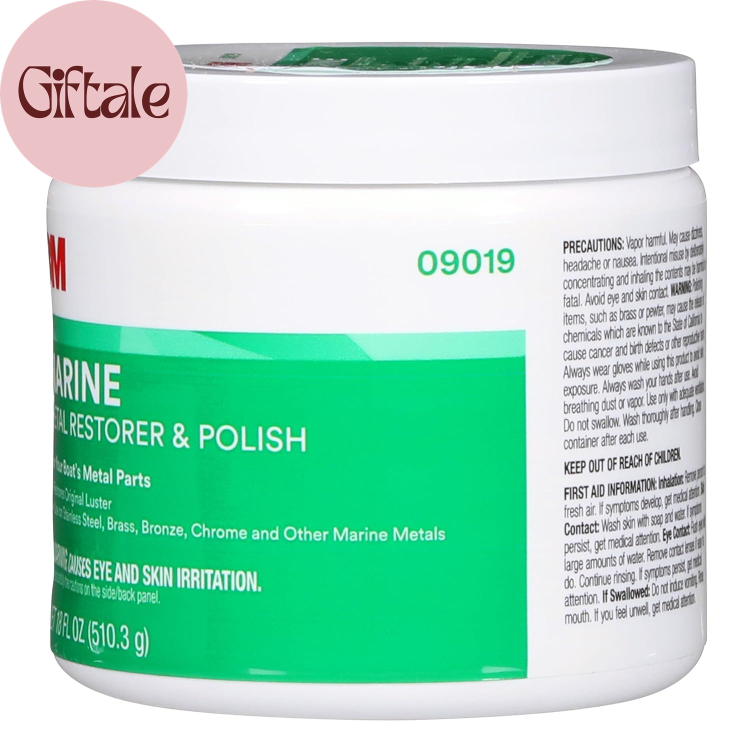 Metal Restorer and Polish, 09019, 18 Oz Paste
