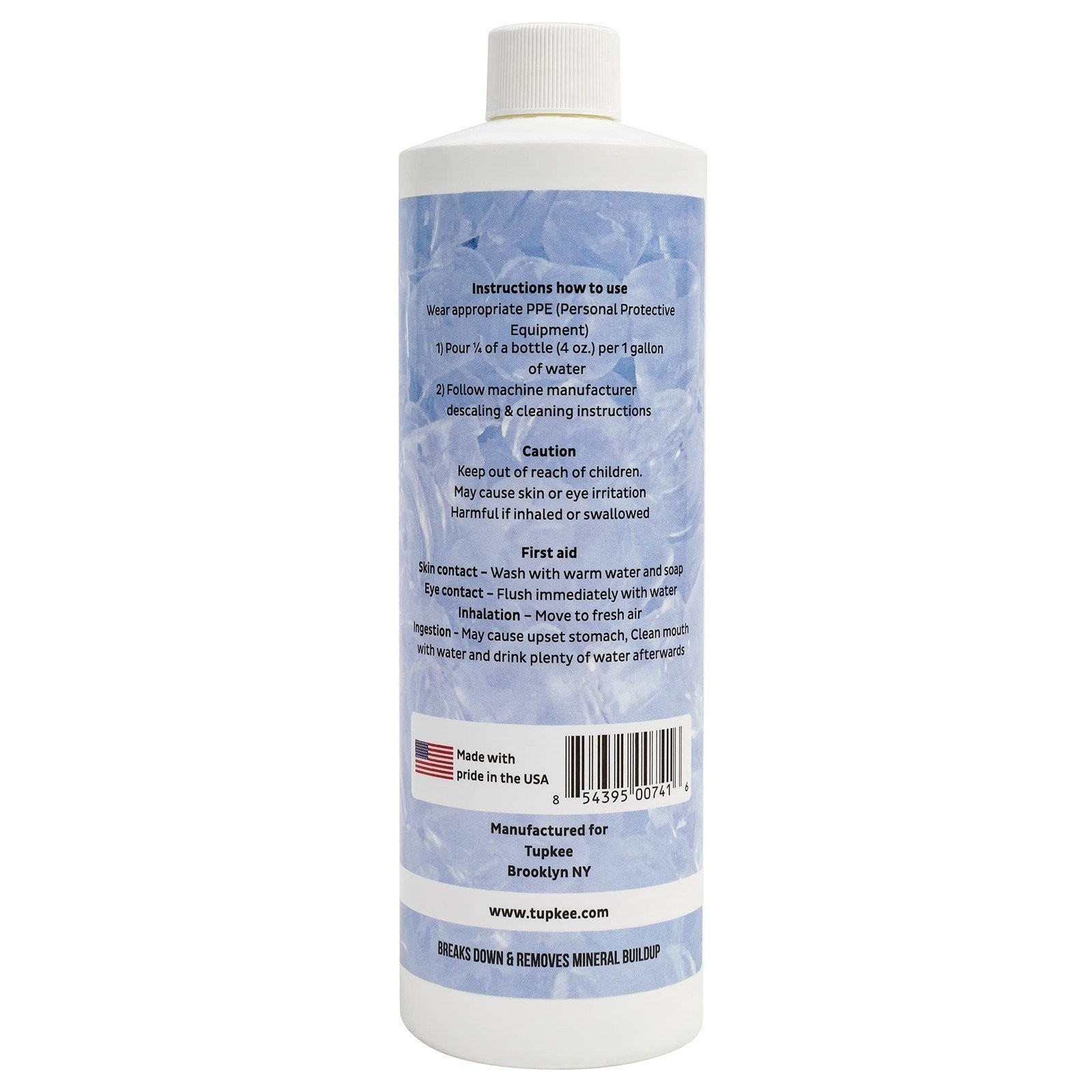 Tupkee Ice Machine Cleaner Nickel Safe, 16oz Ice Maker Cleaner, Universal 3 Pack