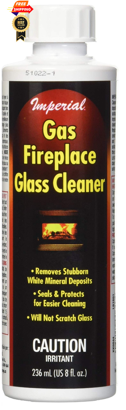 Imperial Gas Fireplace Cleaner KK0044 8 Ounce Bottle 8 Fl Oz (Pack of 1), 3xl