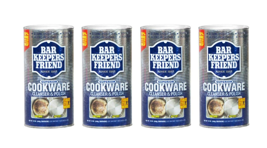 Bar Keepers Friend Cookware Cleanser 12 Oz Pack of 4 Kitchen Surface Cleaner