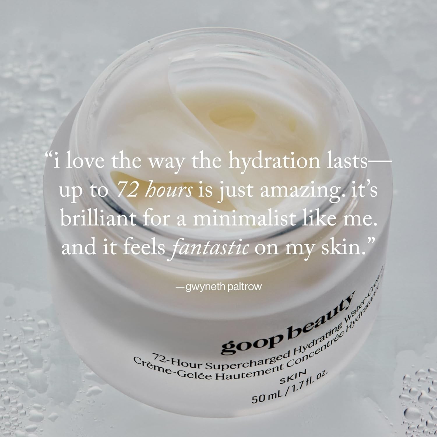 goop Beauty 72-Hour Hydrating Water Cream | Matte Moisturizer for All Skin Typ