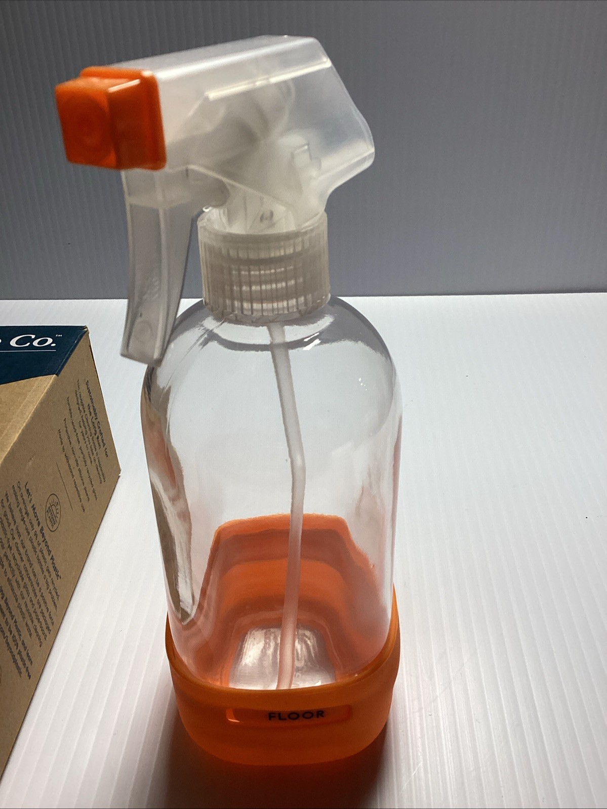 Grove Co Reusable Cleaning Glass Spray Bottle – Sparkling Orange – 16 Fl Oz NIB