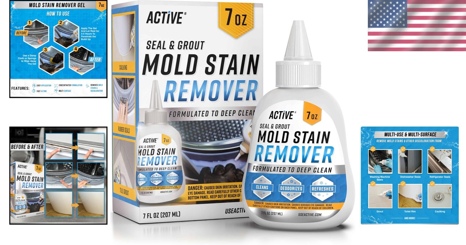 Active Seal & Grout Mold Stain Remover, 7 fl oz