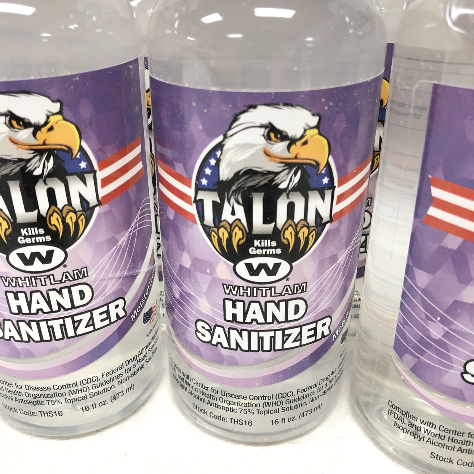 12 Bottles of Whitlam Talon Moisturized Hand Cleanser New THS16 16 FL OZ Each