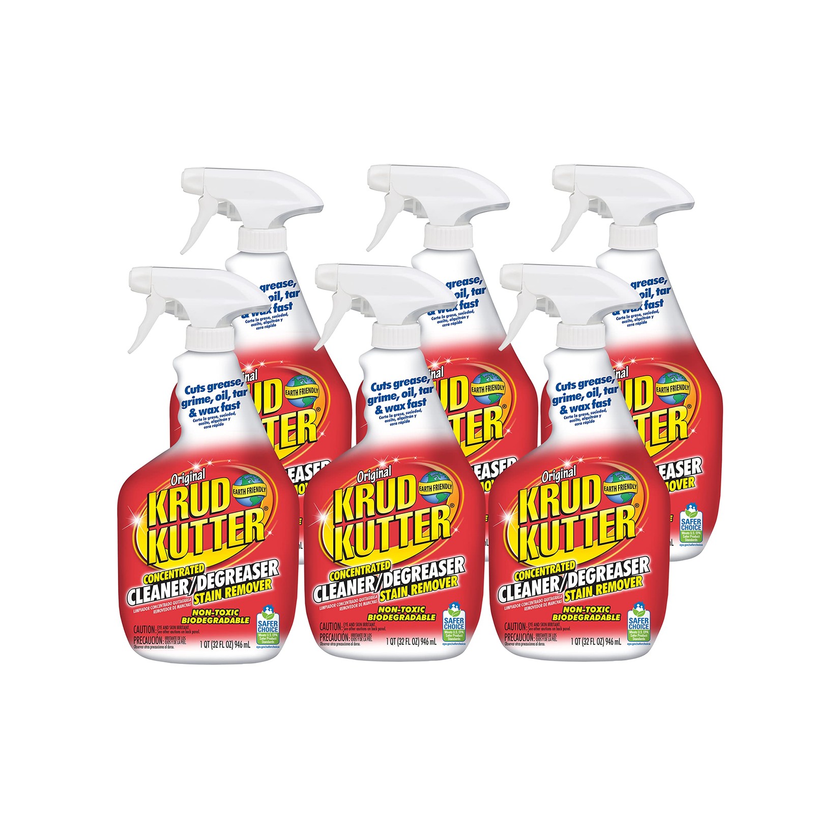 KK326-6PK Original Concentrated Cleaner/Degreaser Stain Remover Spray, 32 oz,…