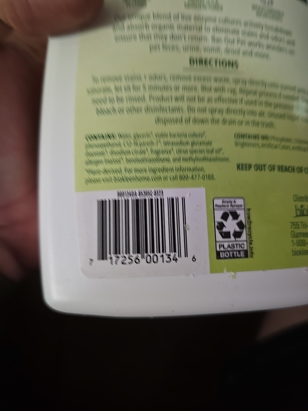 4 x Biokleen Stain + Odor Remover – Lavender Lime 32 fl oz Liquid Lot