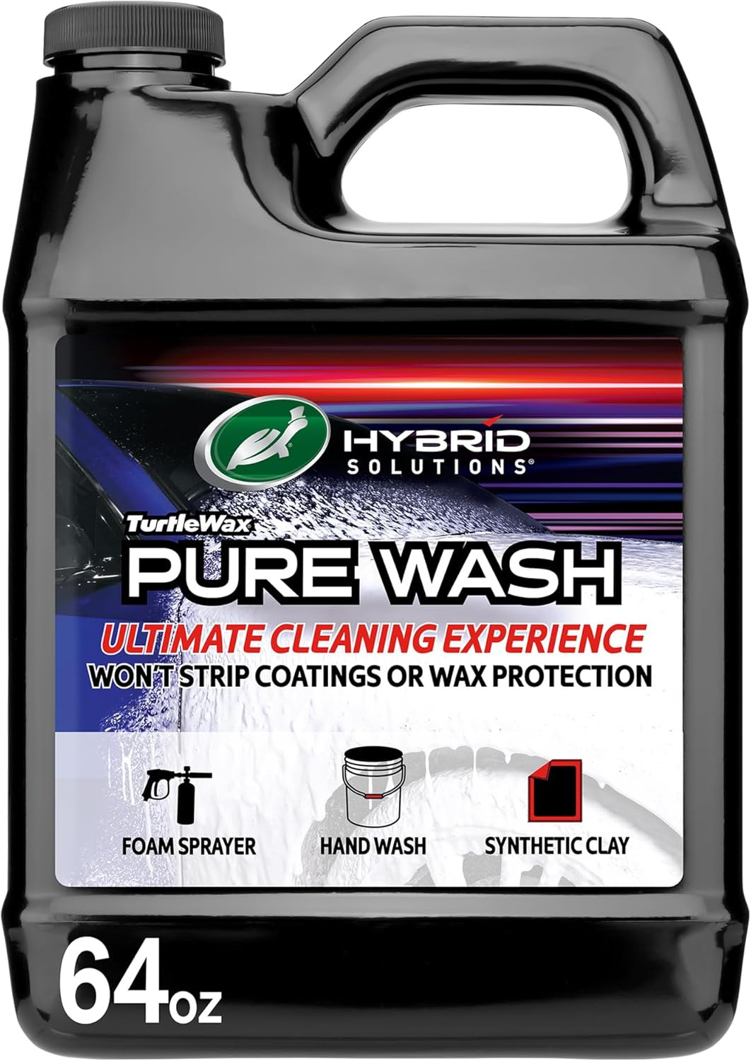54320 Hybrid Solutions Slick-N-Slide Pure Wash, Ph Neutral, Extreme Foaming Car
