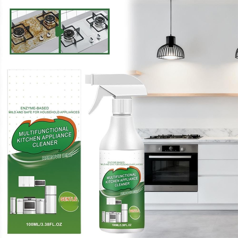 Multifunctional Kitchen Appliance Cleaner, Heavy Oil Stain Remover Cleaner Spray