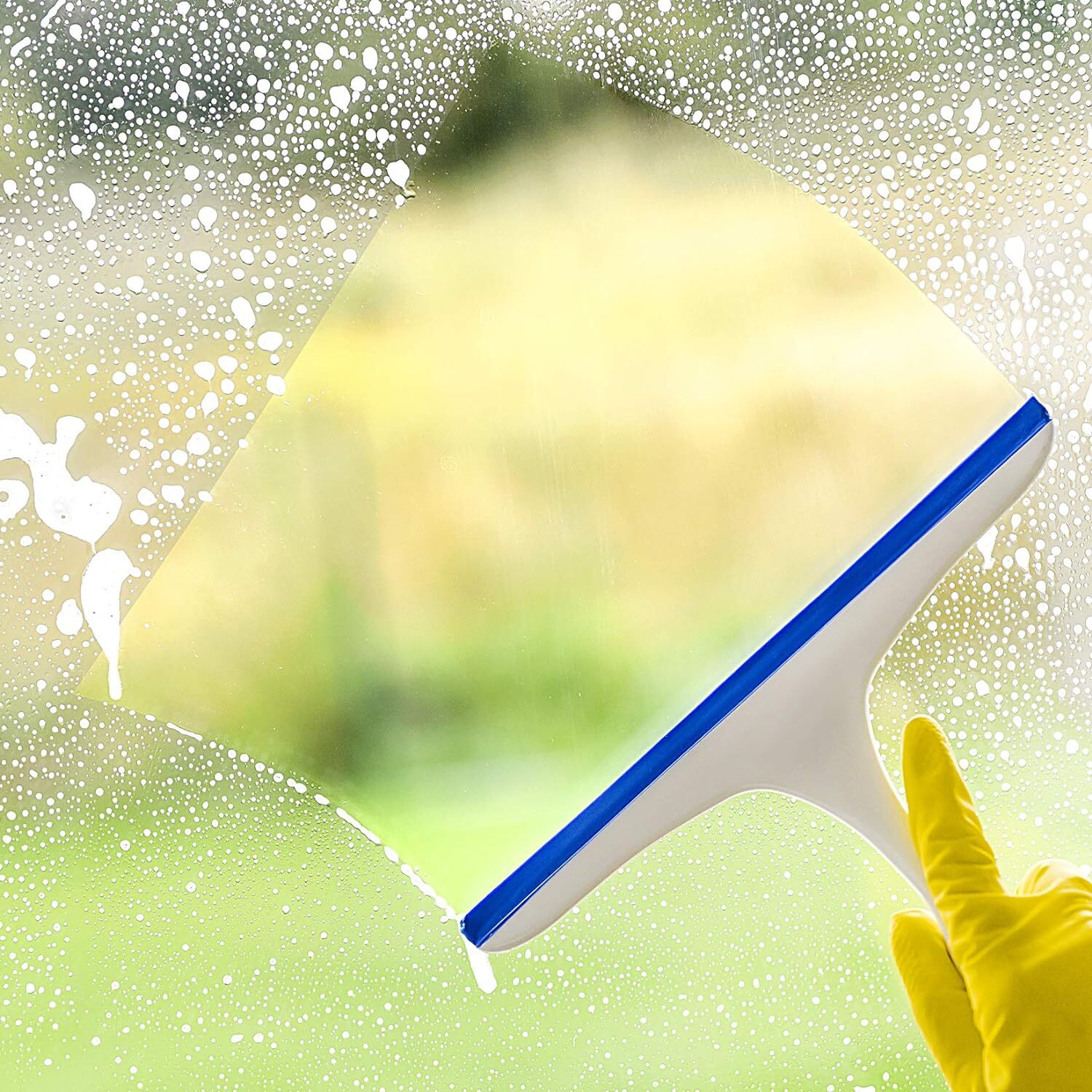 2 Pcs Shower Squeegee for Shower Glass Doors Car Window Windshield Mirror Tile