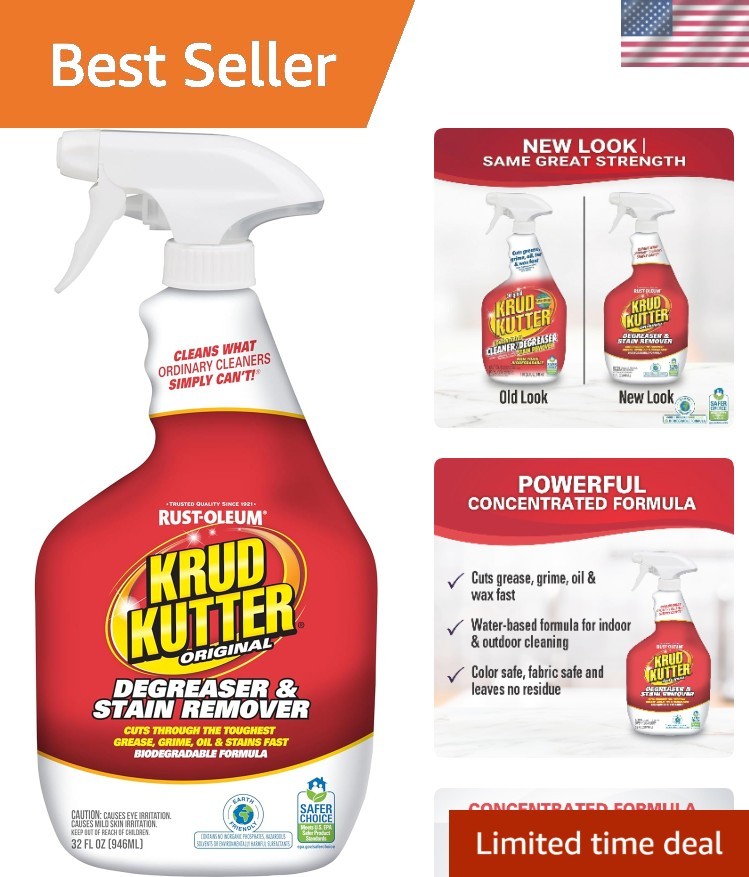 Unscented 32oz Cleaner Spray – EPA Certified Degreaser for Tough Messes