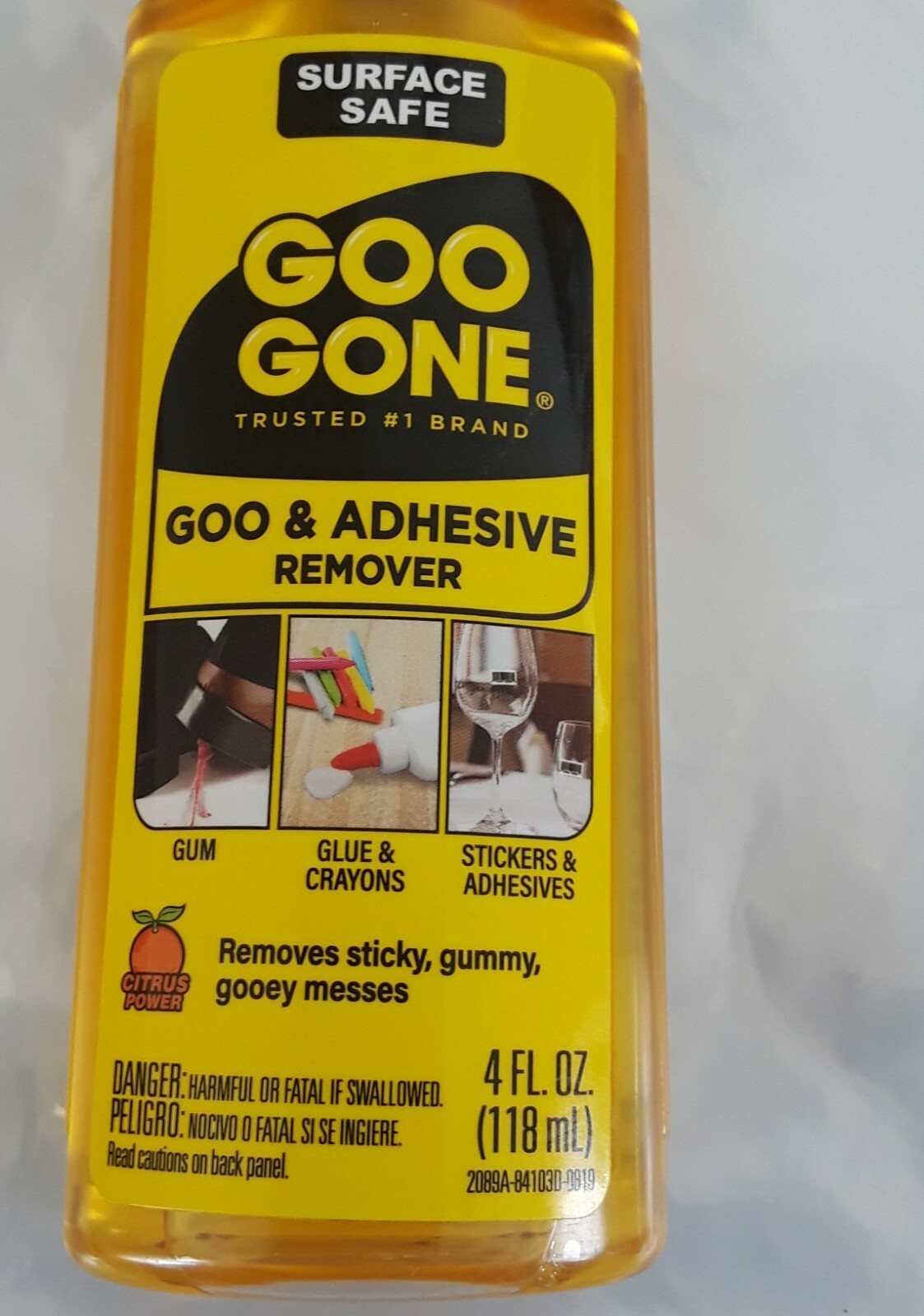 Goo Gone Original Goo & Adhesive Adhesive Gum, Glue & Crayons, Remover NWB 4oz