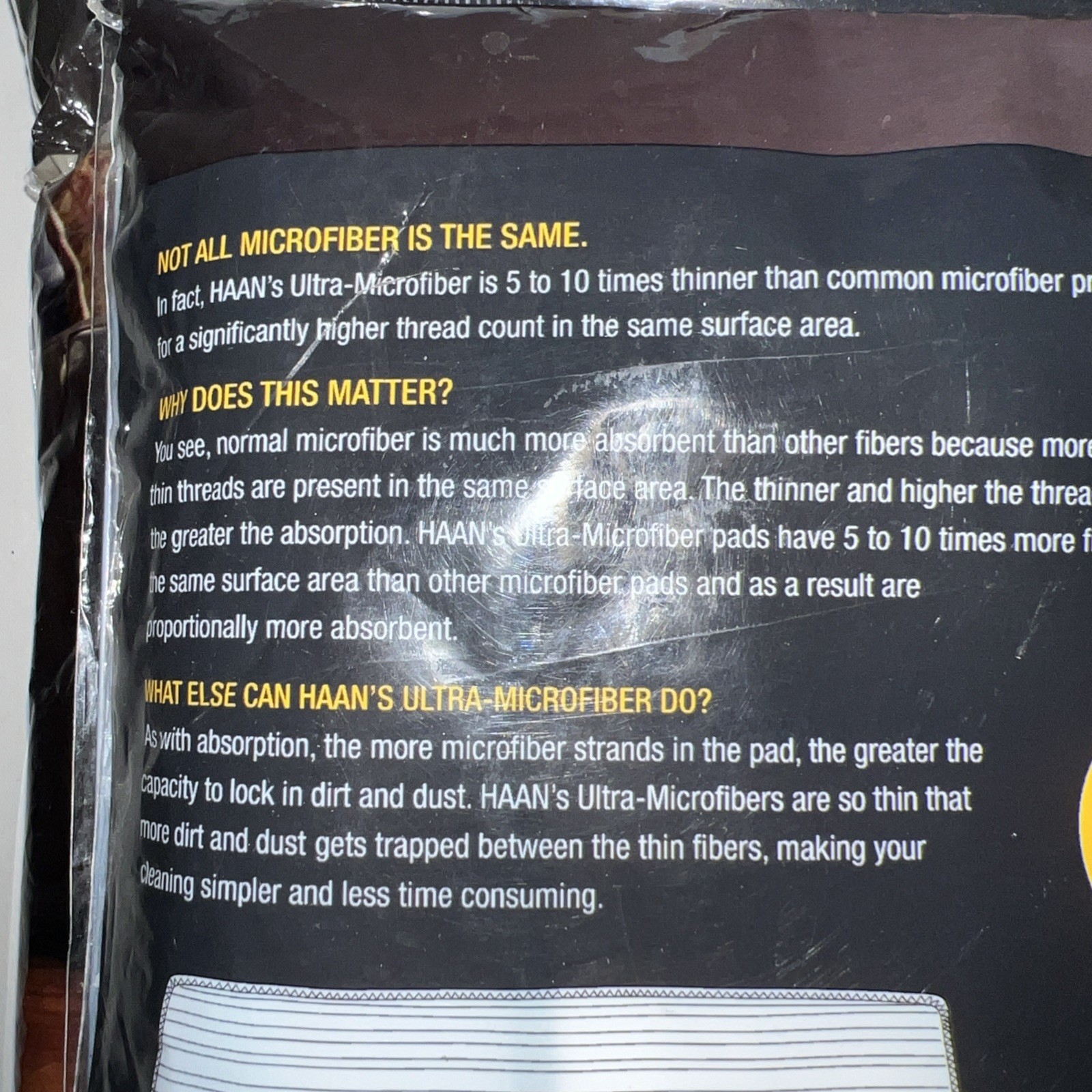New. HAAN Cleaning Pads. 6 Total. ( 1 Pkg of 4, 1 Pkg of 2).
