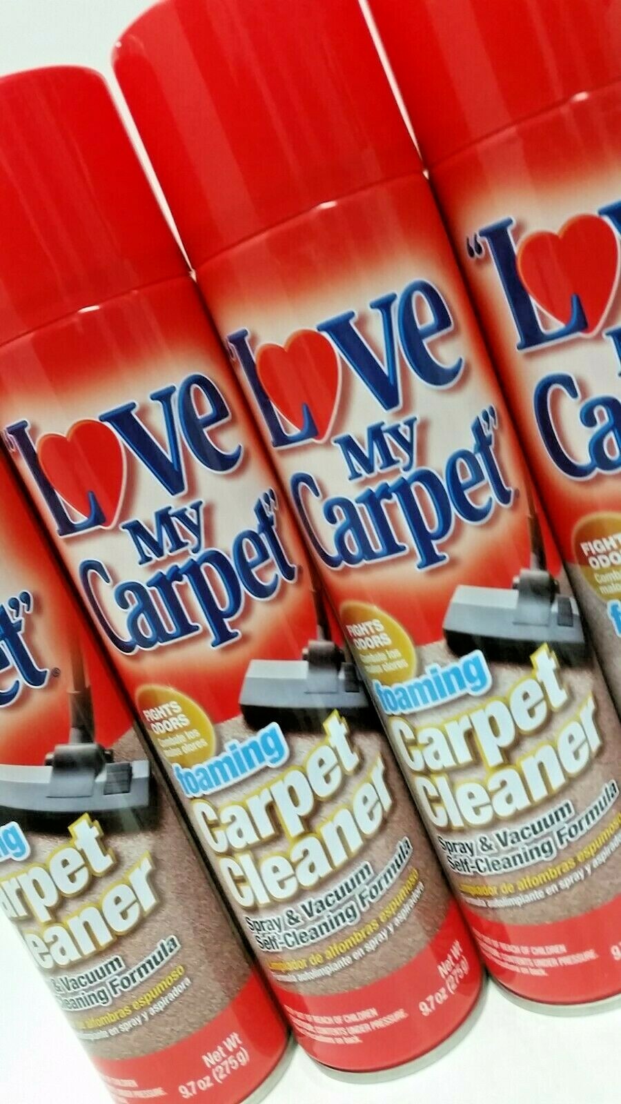 ( LOT 10 ) Love My. Carpet Foaming Cleaner, Fights Odor, Spray & Vacuum 9.7 OzEa