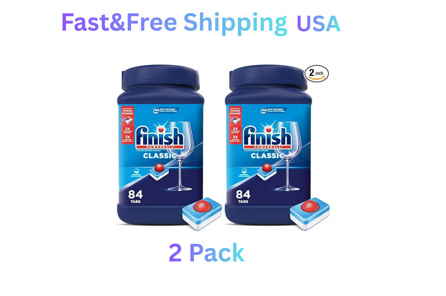 Finish Classic Dishwasher Pods,No Pre-Rinse Dishwasher Detergent Soap For Clean