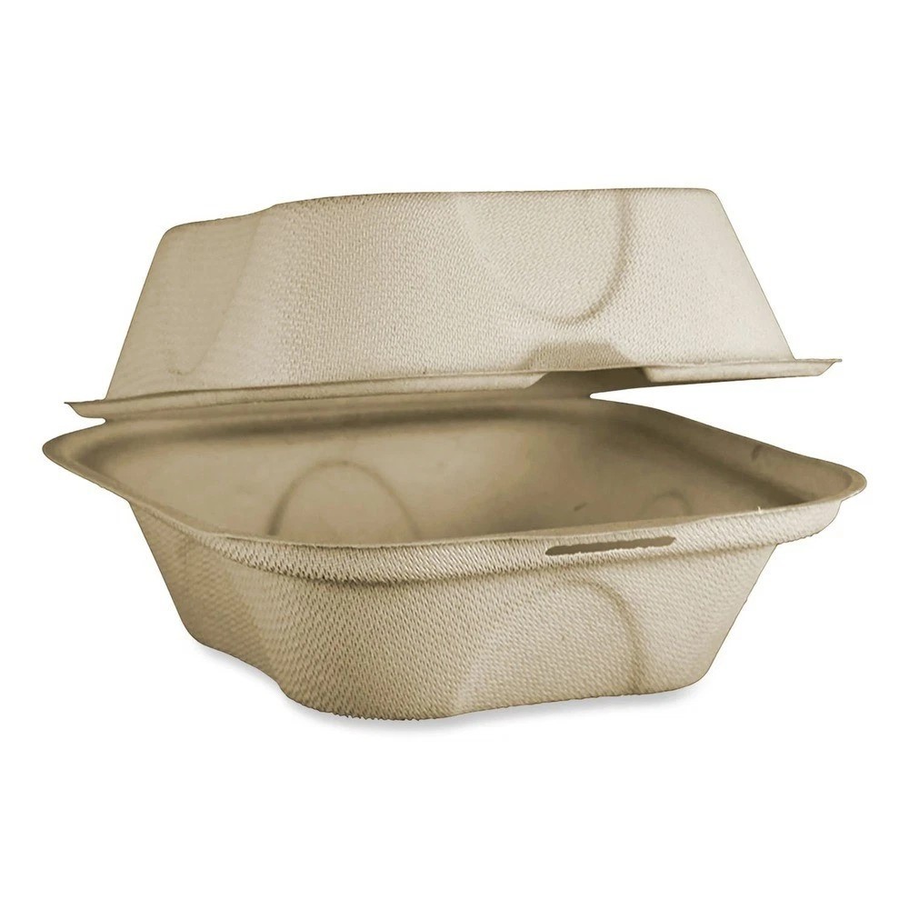 World Centric TOSCU15BLFP 6.5″ x 6″ x 3.2″ Hinged Containers – Ntrl (50/CT) New