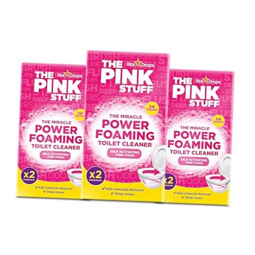 The Pink Stuff Miracle Power Foaming Toilet Cleaner – Self 7 Ounce (Pack of 3)