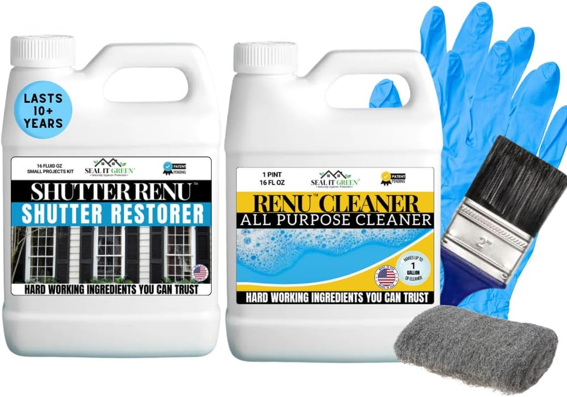 Wipe on | Advanced Color Restorer & Protectant for Faded Shutters | Plastic Car
