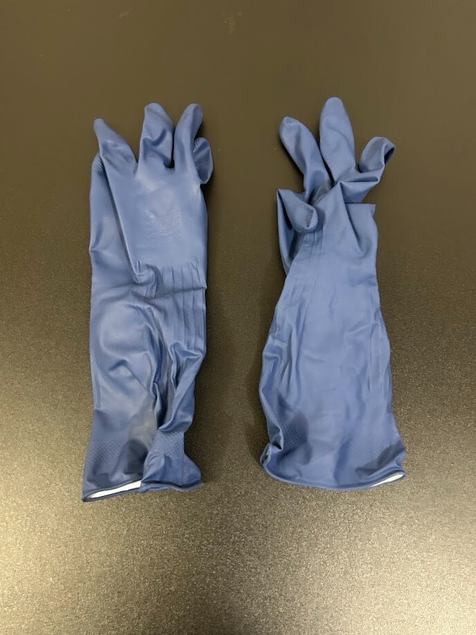 O-CEDAR PLAYTEX Kitchen Cleaning GLOVES SIZE Medium 1 PAIR WITH DRIP-CATCH CUFF!