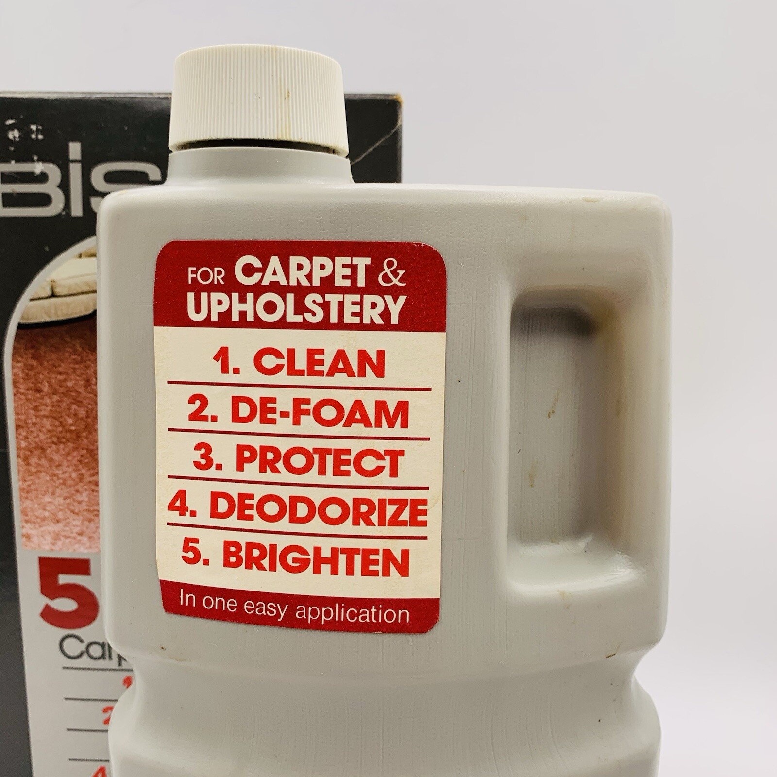 Vintage Bissell 5 In One Carpet Formula 1987 (4 LB Bottle) In Open Box 64 fl oz
