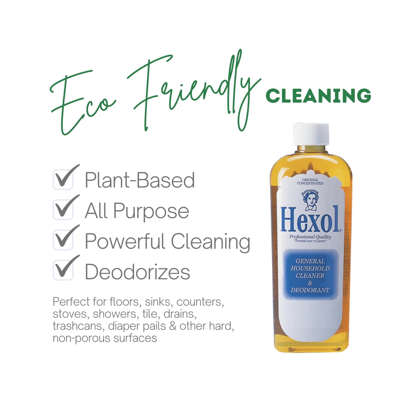 Hexol Concentrated General Household Cleaner and 16 Fl Oz (Pack of 1), rust