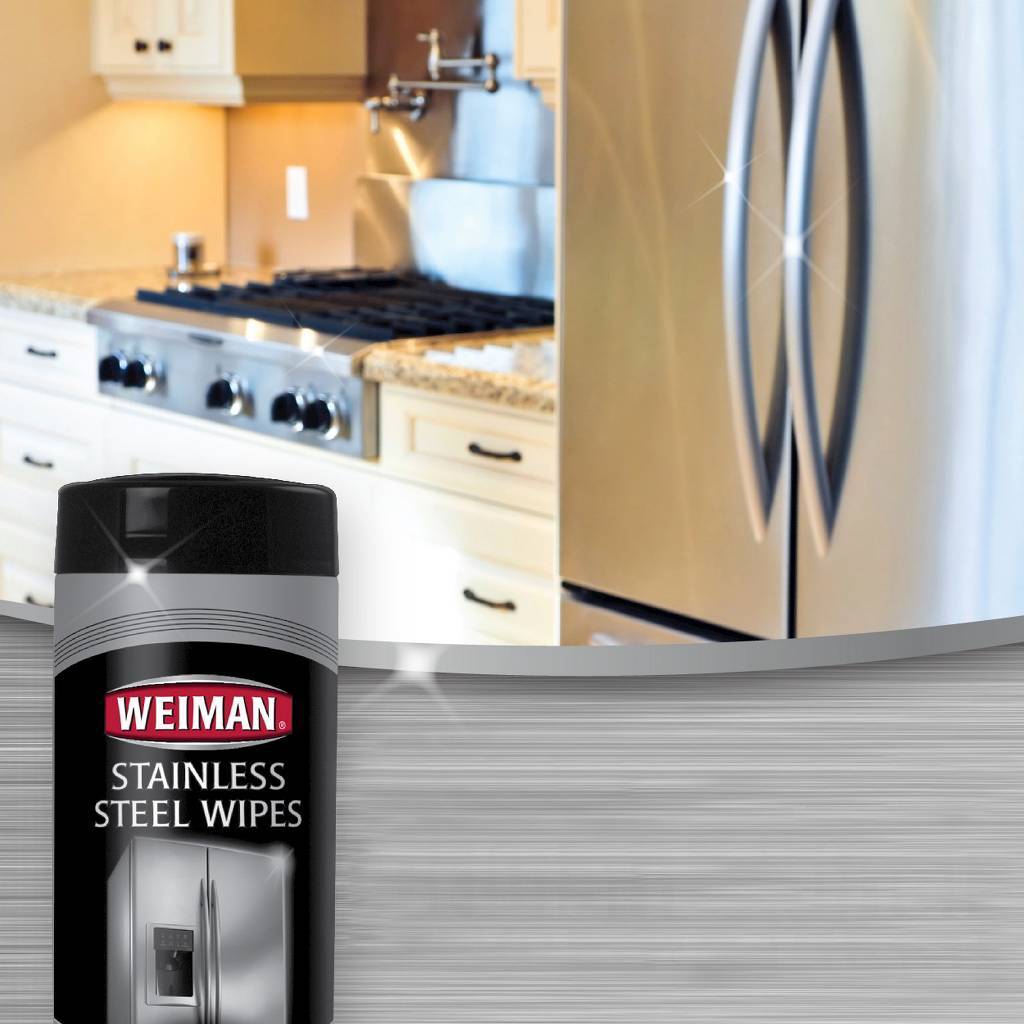 Weiman Stainless Steel Wipes 30 ct Appliances Cars Kitchen Cleaning Tool