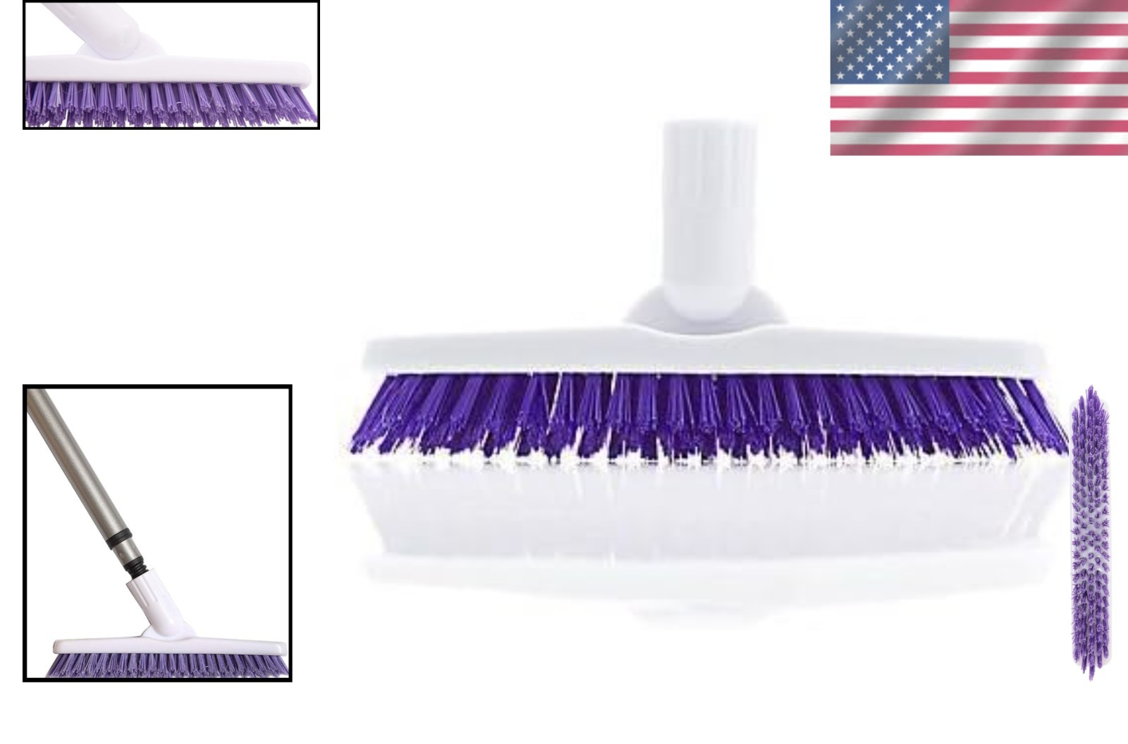 Versatile 9″ Tile & Grout Brush Head – Durable, Adjustable, Scratch-Free Design