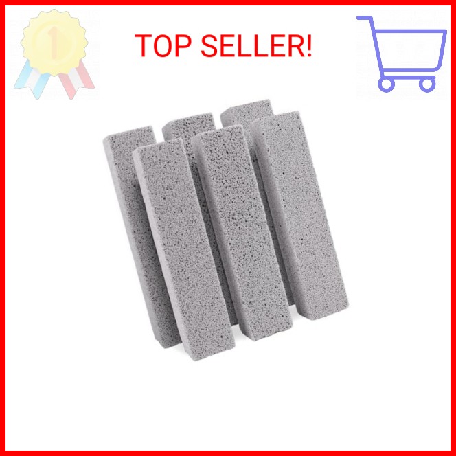 ZUFECY 6pc Pumice Stone for Home Cleaning, Toilet Bowl Cleaning, Sink and Tiles