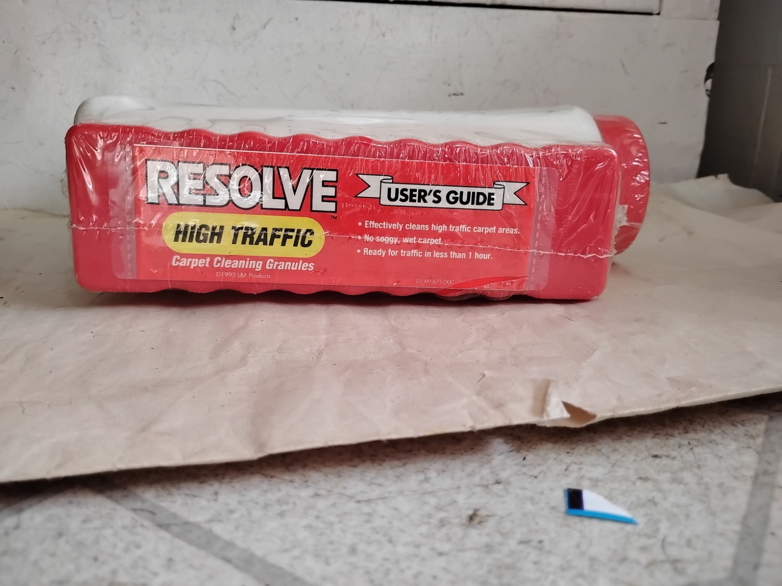 Resolve Carpet Cleaner Cleaning Brush Vintage Granules Discontinued High Traffic