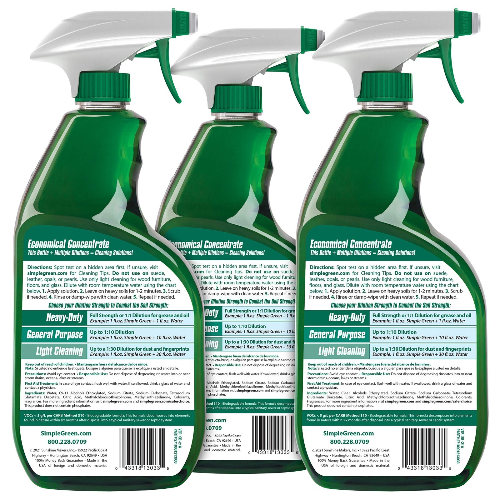 All-Purpose Cleaner Spray, 32 Fl Oz (Pack of 3) – Eco-Friendly, Multi-Surface Cl