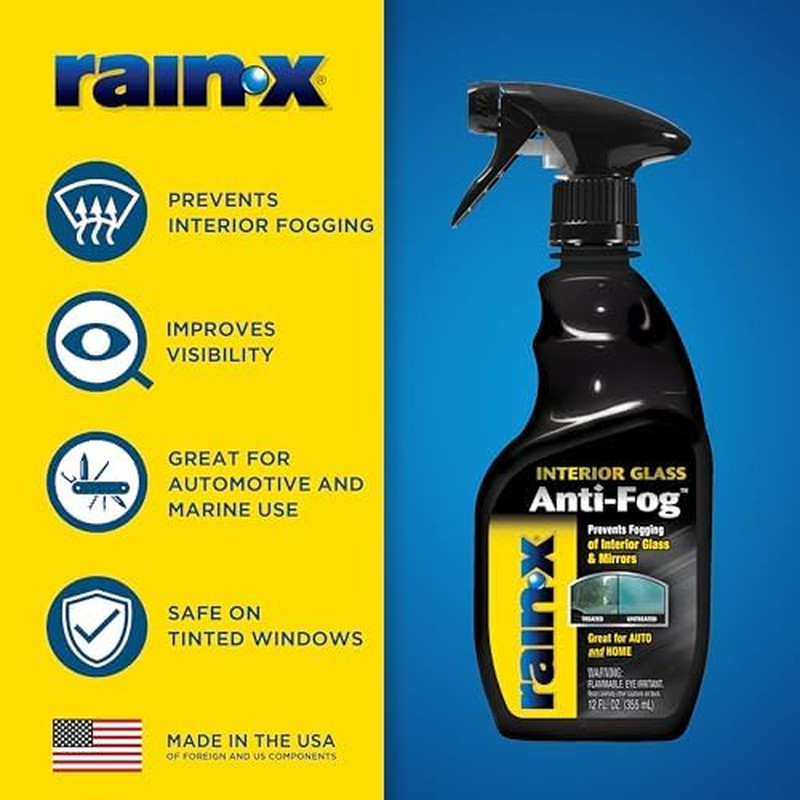 630046 Interior Glass Anti-Fog, 12 Oz. – Prevents Fogging of Interior Glass and