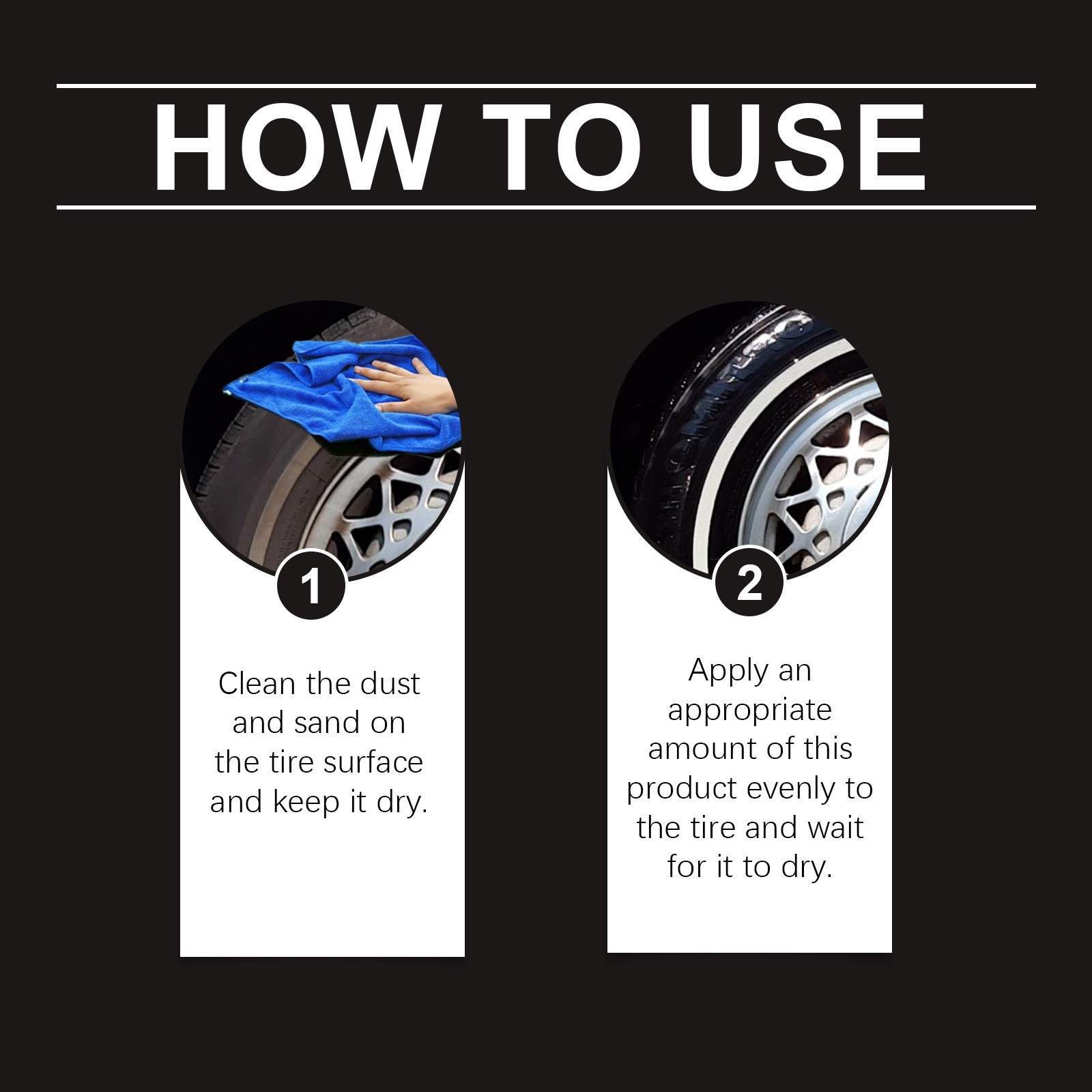 Tyre Nourish Cream,Maintain Luster For Cars,UV Protection And Waterproof Coating