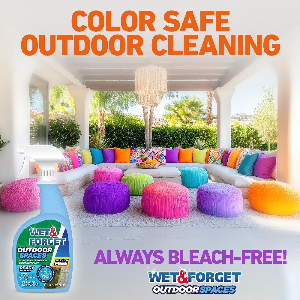 Outdoor Spaces Moss, Mold, Mildew, and Algae Stain Remover Spray, 32 oz