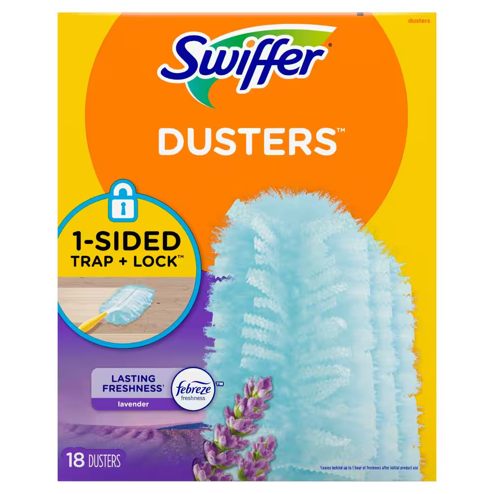 180 Duster Multi-Surface Refills with Febreze Lavender Vanilla and Comfort Scent