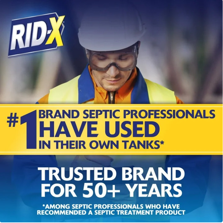 3 Box Rid-X Septic Tank Treatment Powder,Bacteria&Advanced Enzymes,3Month Supply
