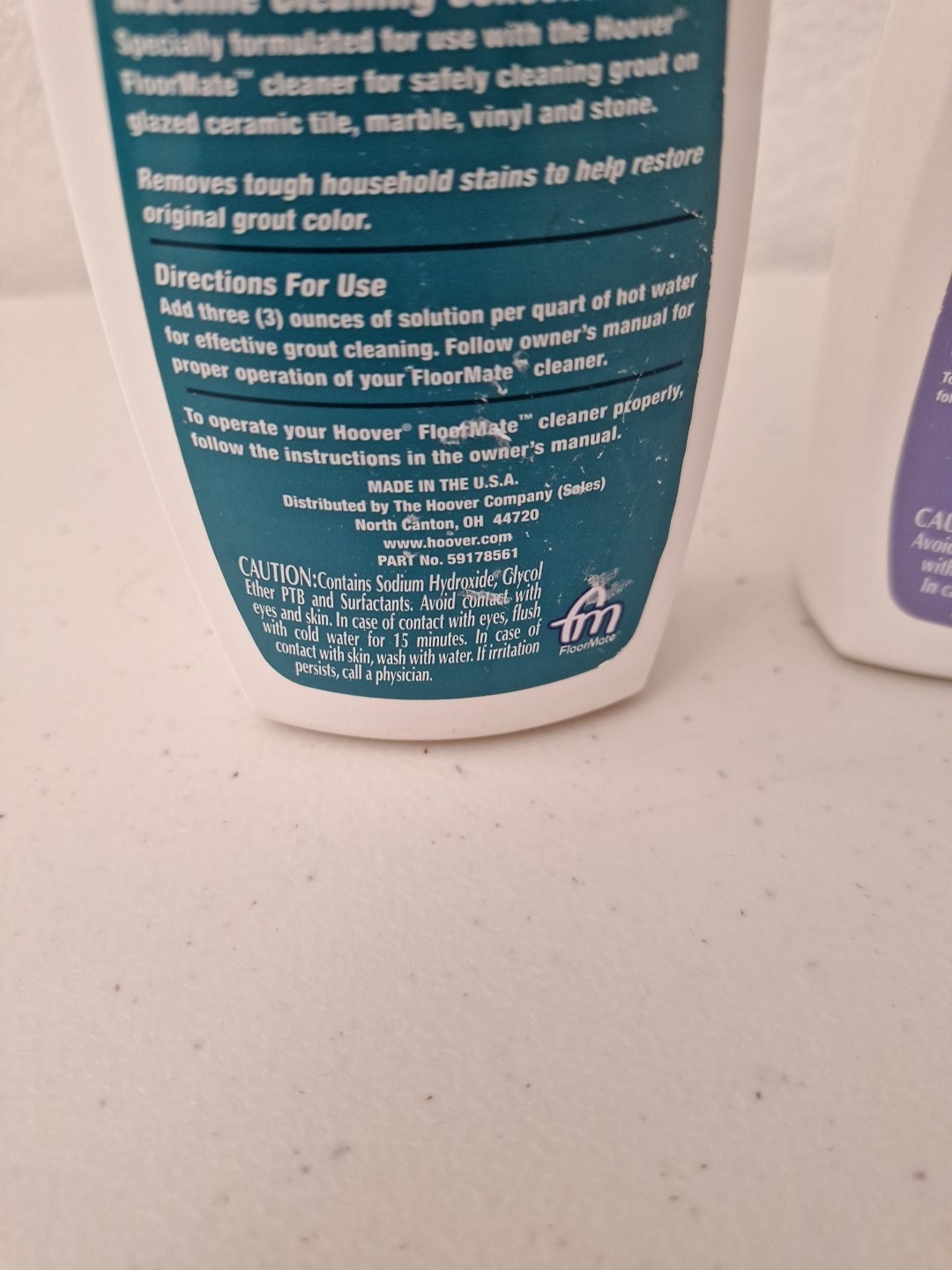 2007 Hoover Floormate Floor to Floor Hard Floor Cleaning Solution + Grout SEALED