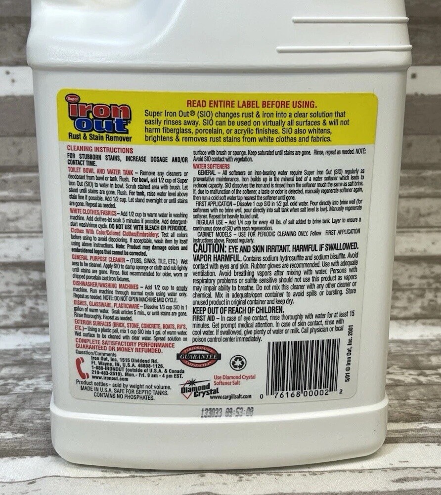 New SUPER Iron Out Rust & Stain Remover ECONOMY SIZE 5 POUNDS