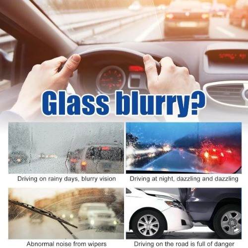 5 Fl. oz（150ML） Glass Oil Film Remover, Glass Oil Film Cleaner, Car Window Win