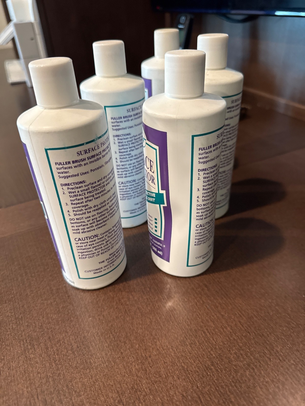 Fuller Brush Company Surface Protector Five (5) Full liquid 12 ounce bottles NEW