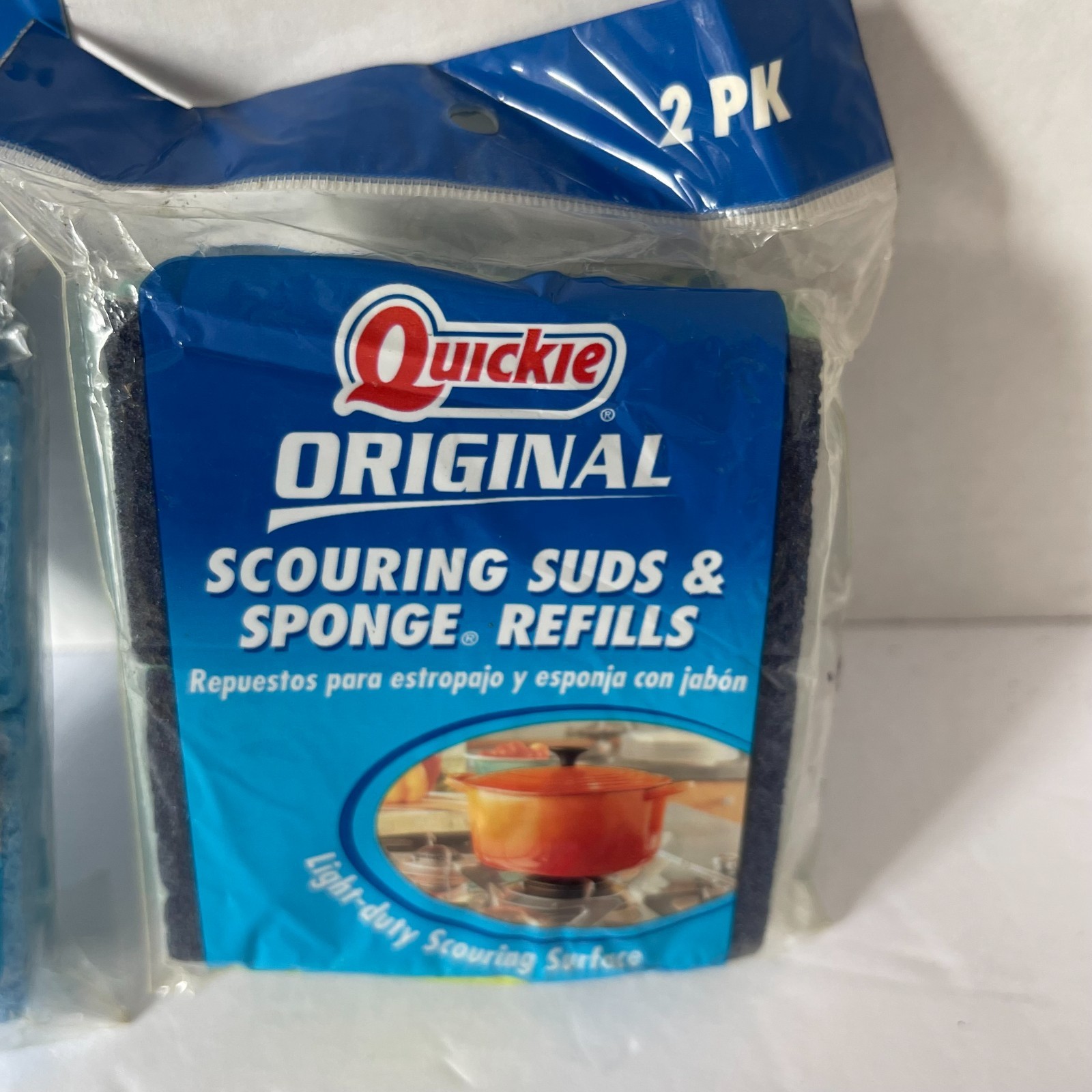 VTG 2 Packs of Quickie Original Suds & Sponge Refills Each Pack Has 2 #161/164