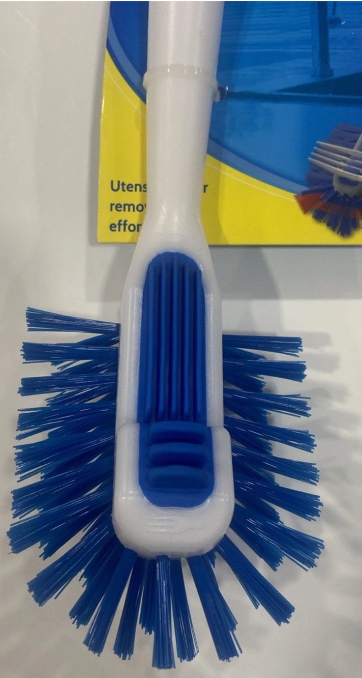 Clorox Utensil Dish Brush Curved Kitchen Brush – Dishwashing Cleaner Scrubber…
