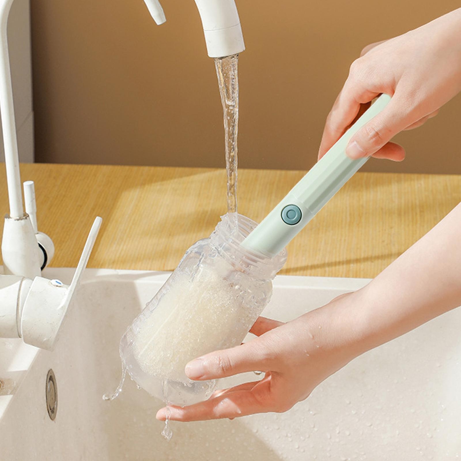 Long Handle Bottle Brush Bottle Soft Brush Bottle Washing Sponge For Deep Reach