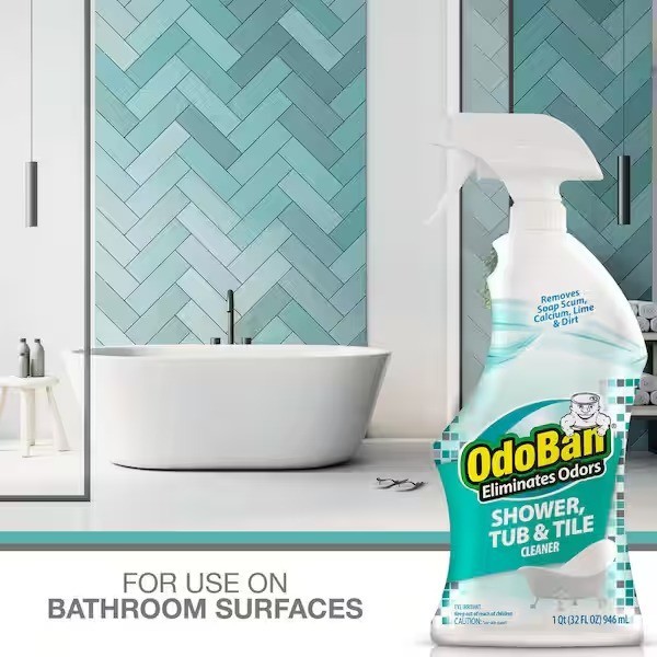 OdoBan 1-Packs 32 oz. Shower,Tub&Tile Cleaner Powerful Foaming Bathroom Cleaner