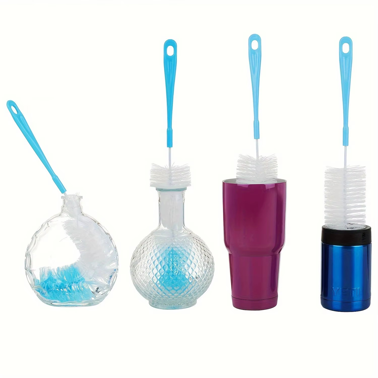 1 Pcs 16” Long Bottle Brush Cleaner for Washing Wine/Beer/Sport Well/Thermos/Gla