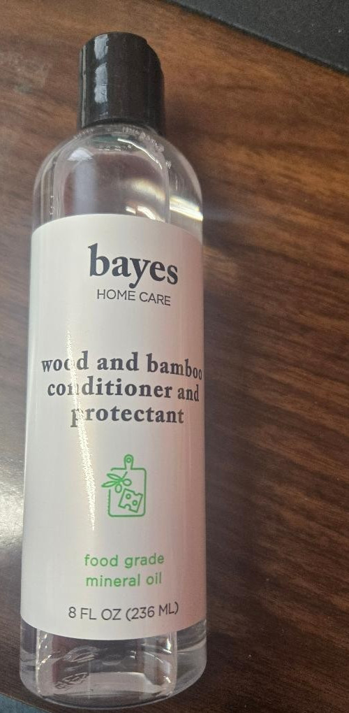 Bayes Mineral Oil Wood & Bamboo Conditioner and Protectant #160 8 FL. OZ. NEW