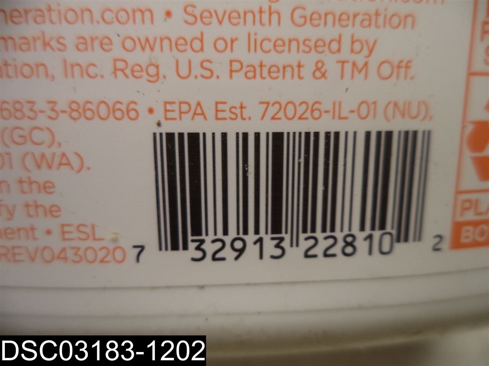 QTY=182oz (7x26oz) Seventh Generation Multi-Surface Cleaner